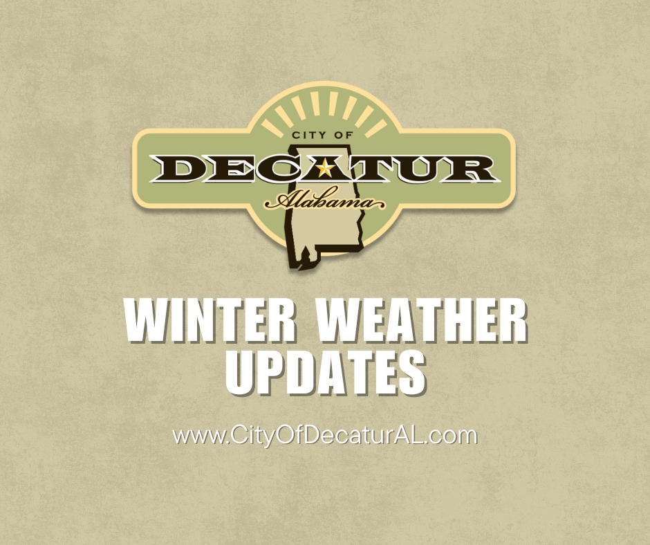 A graphic that states Winter Weather Updates