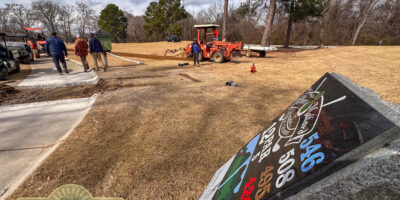 Crews continue work on installing a new irrigation system at the Point Mallard Golf Course