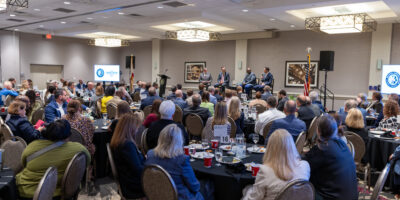 Decatur city leaders speak to Mayor Lawrence during the 2026 State of the City program.